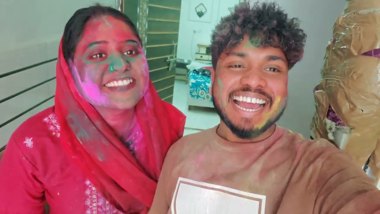 me feeding vlog | holi masti