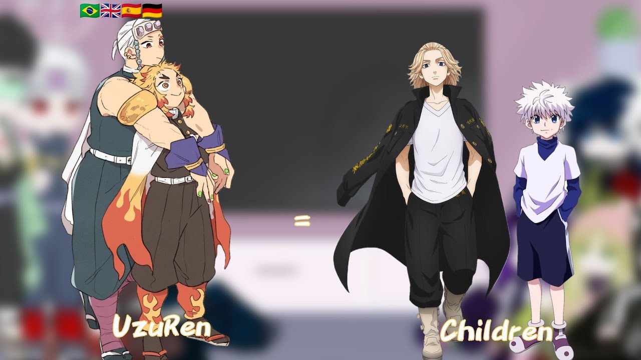 °•Hashiras reacting to their children | Uzuren | Killua and Manjiro | KNY × HH × TR|•°
