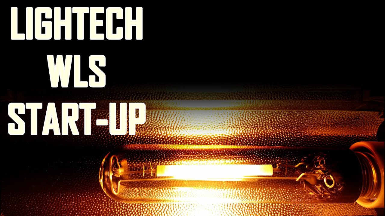 LIGHTECH High Pressure Sodium lamp START-UP in the DARK (WLS 250W E40)