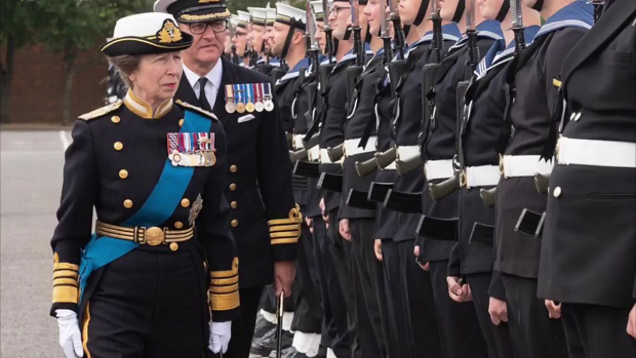 HRH The Princess Royal HMS Collingwood Guest Of Honour - Annual Ceremonial Divisions 2018