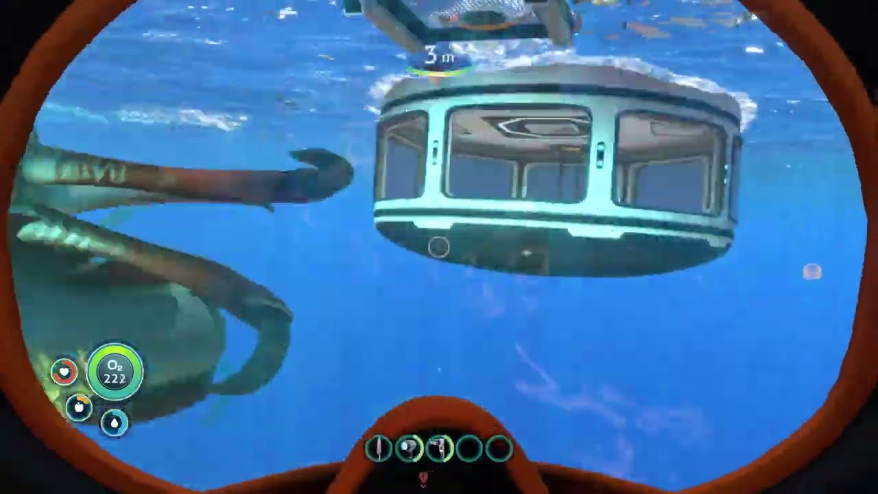 Messing around in subnautica.