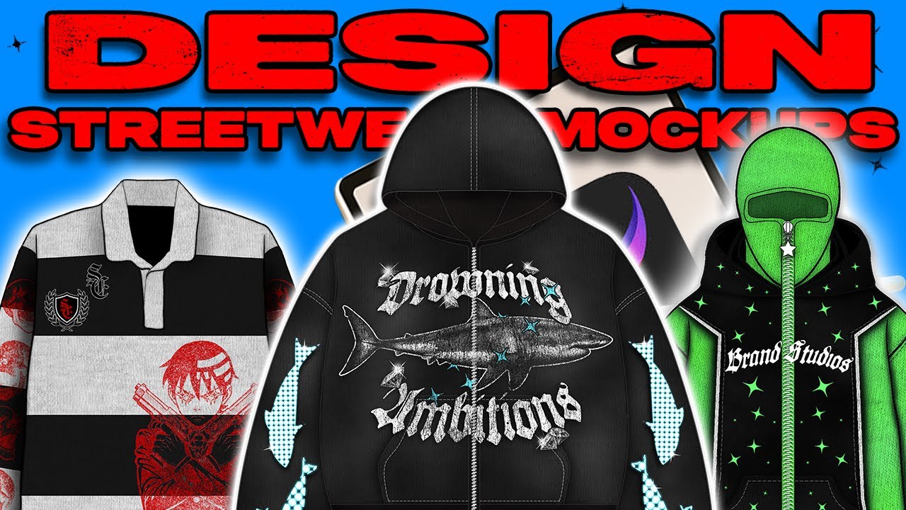 Design Streetwear Clothes For Your Brand | Speed Art and Tips