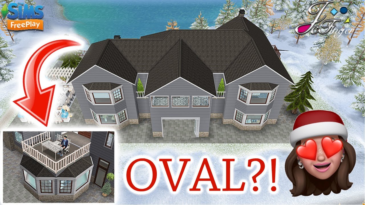 Sims FreePlay 🎄🔘 | OVAL ROOM SHAPE | CHRISTMAS BUILD | 🎄🔘 By Joy.