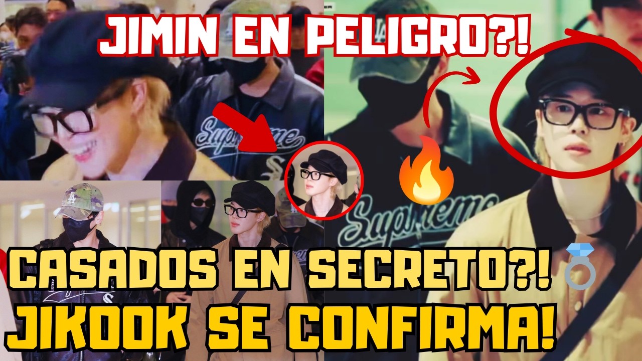 JIKOOK CONFIRMADO!💜 JUNGKOOK PROTEGIÓ A JIMIN EN EL AEROPUERTO?