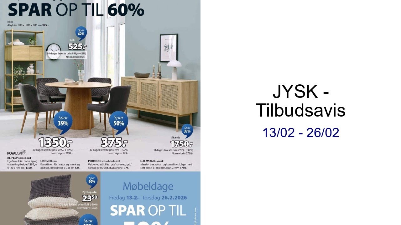 JYSK - Tilbudsavis 13/02 - 26/02