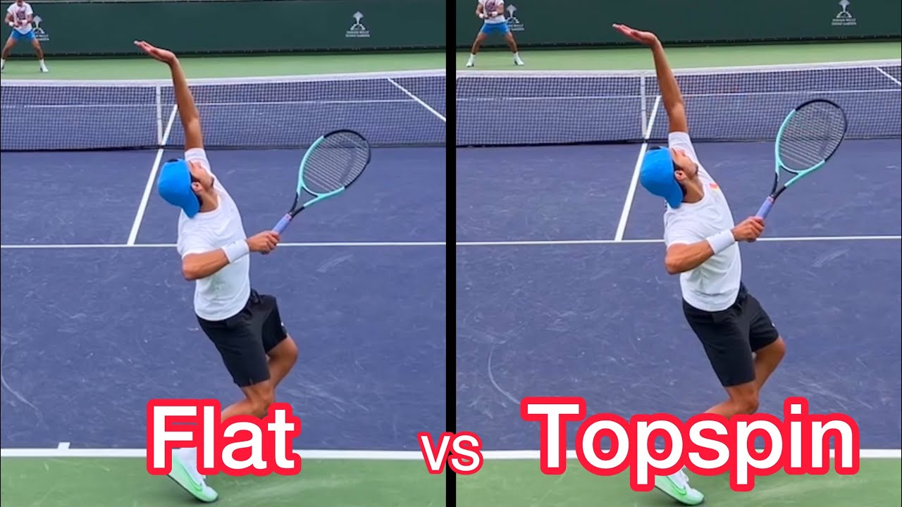 Lorenzo Musetti Flat vs Topspin Serve Comparison (Pro Tennis Technique)