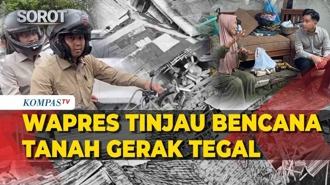 Wapres Gibran Tinjau Kondisi Pengungsi & Lokasi Bencana Tanah Gerak di Tegal