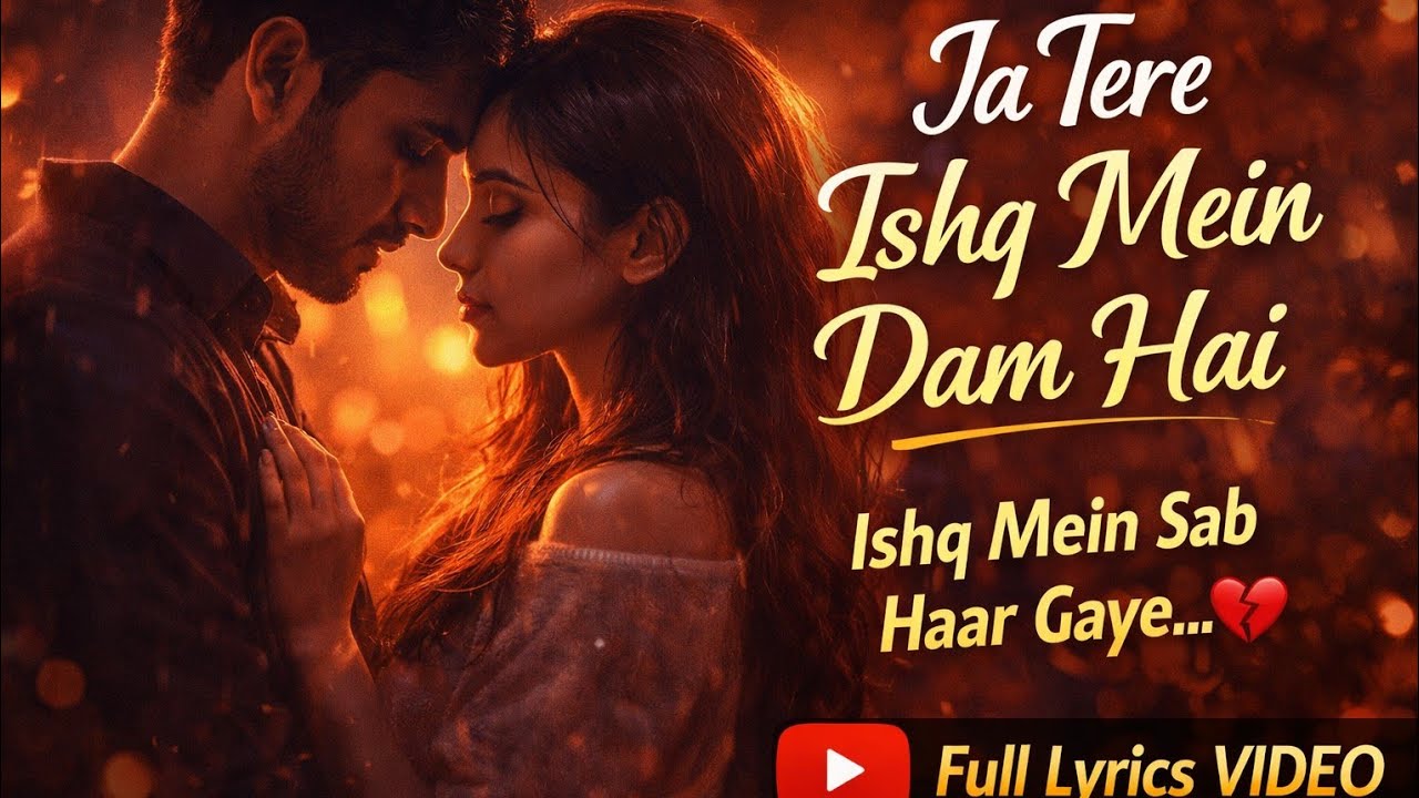 Ja Tere Ishq Mein Dam Hai 💔 | Full Lyrics Video | Emotional Hindi Love Song