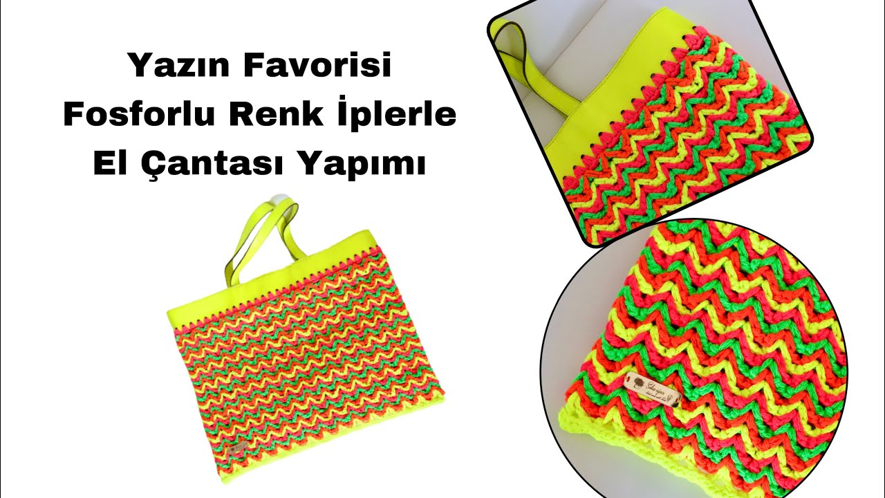 Pamuk Makrome İp İle El çantası Yapımı
