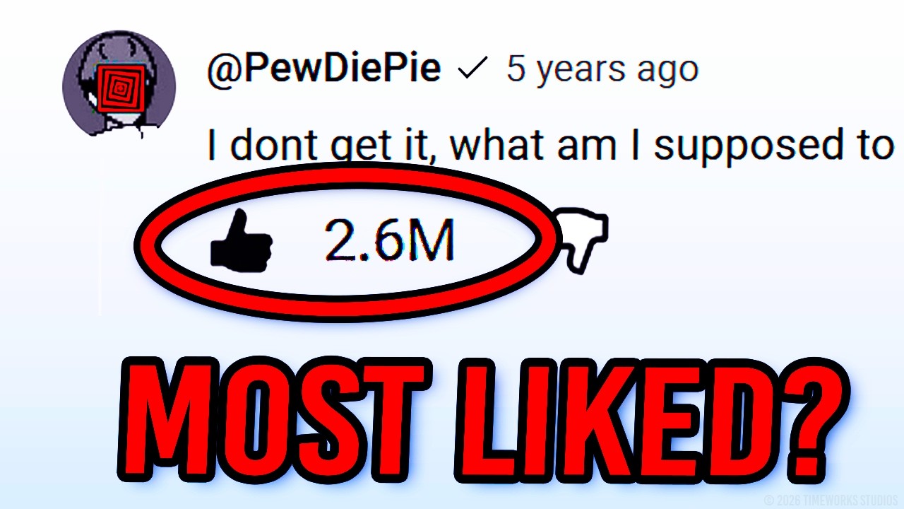 Какой комментарий на YouTube набрал наибольшее количество лайков?