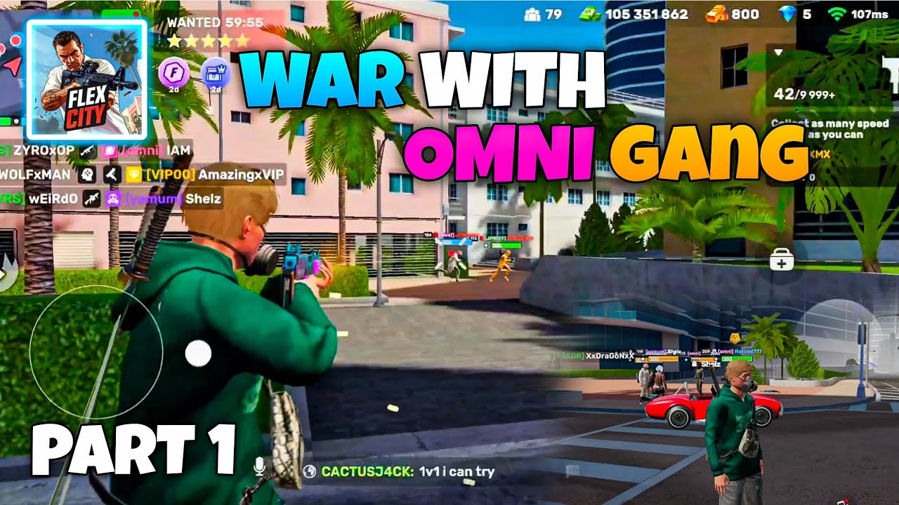 Flex city Gang War with Omni Gang | Flex City RP Gameplay 🤯 | Part 1 🔥