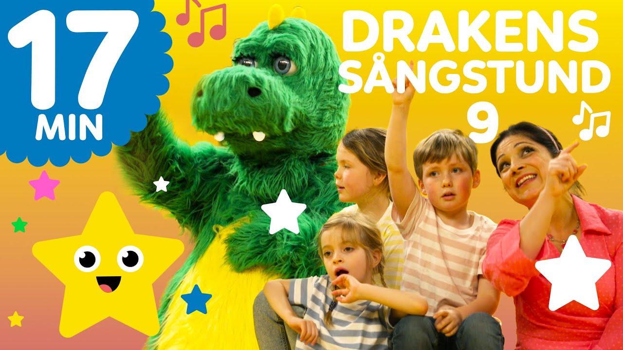 Drakens sångstund -17 MIN:  En kulen natt, Honky tonk, Blinka lilla stjärna, Godnatt och bolibo X2