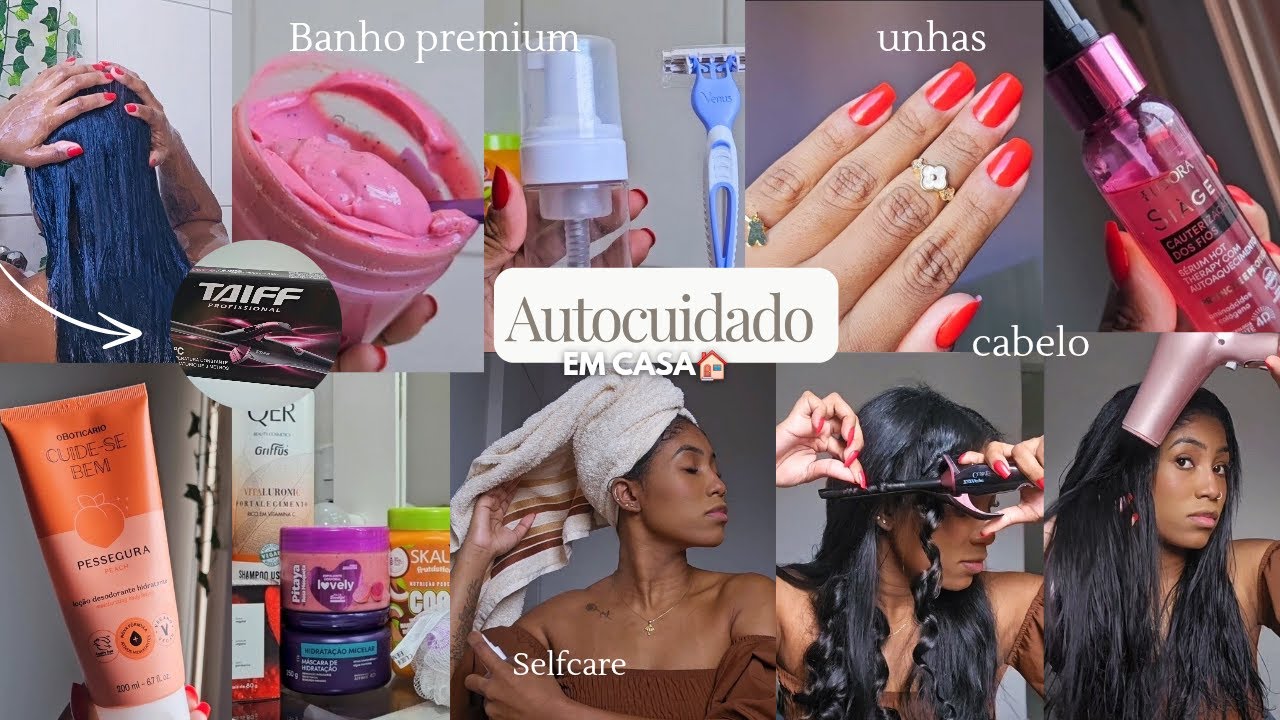 Rotina de autocuidado em casa 🏠 manutenção de beleza 🫶🏼✨️