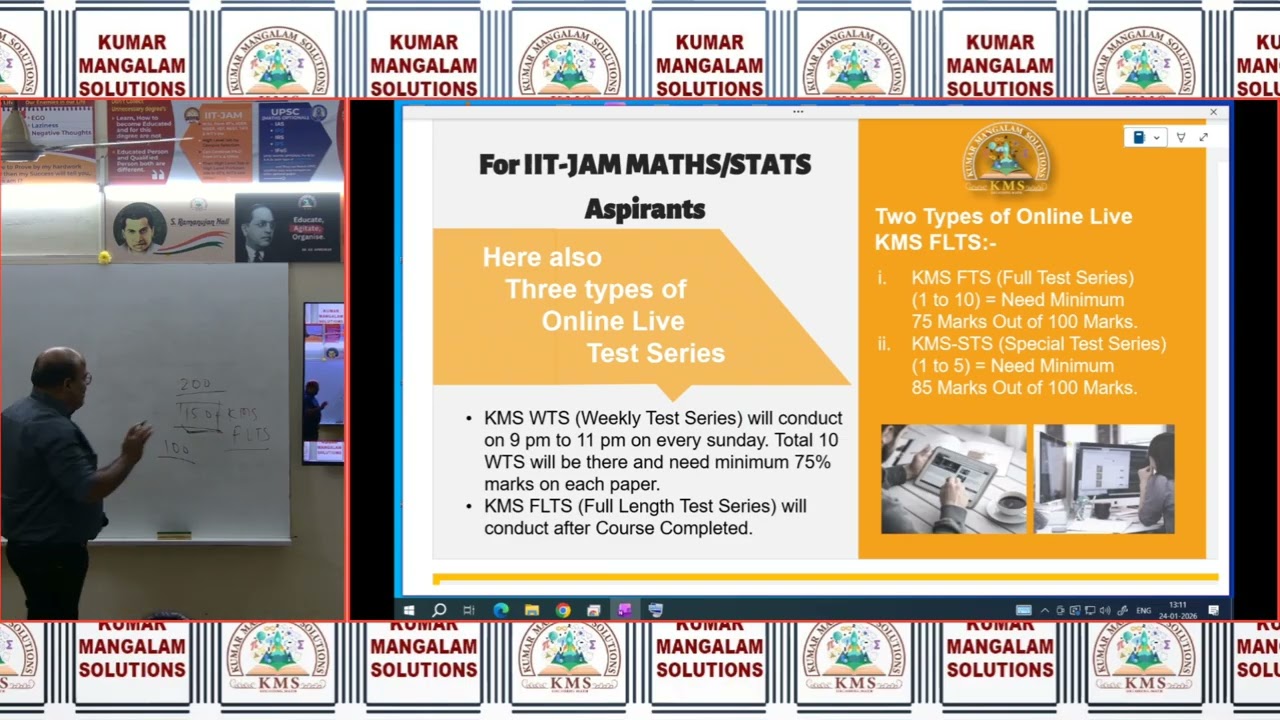 24 JAN 2026 | NEW BATCH | CSIR JRF NET Ph.D | IIT JAM | UPSC MATHS OPTIONAL | INTRO CLASS | VOL 6TH