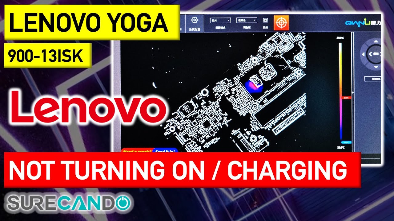 Lenovo Yoga 900-13ISK No power, not charging. Shorted power rail. PCH dead. Sayonara Amigo!