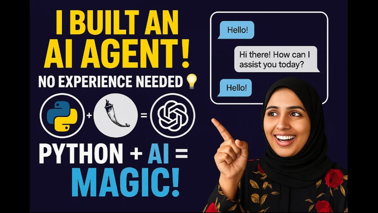 Build Your Own AI Agent || Flask + OpenAI + Python Tutorial (Beginner-Friendly)  || Coding Hives