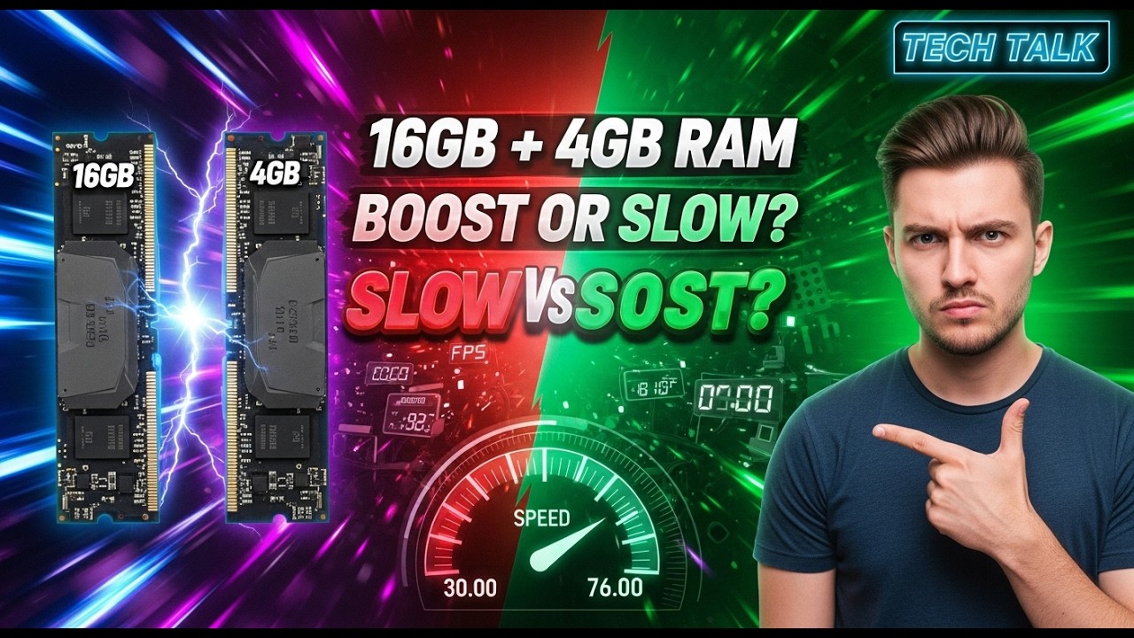 16GB + 4GB RAM Mixing in 2026 &ndash; Boost or Slow? Full Performance & Stability Test 🔥