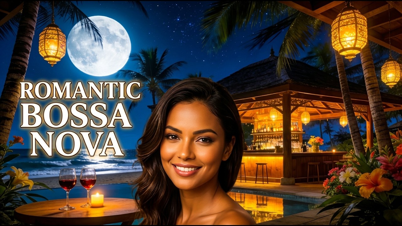 Romantic Bossa Nova Vocal 🌙 Moonlight Beach Bar Nights — 夜のボサノバ
