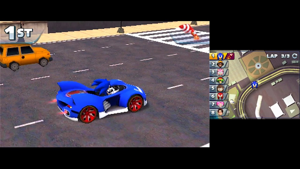 Sonic & All-Stars Racing Transformed (3DS) [GP: Classic Cup] (No Commentary)