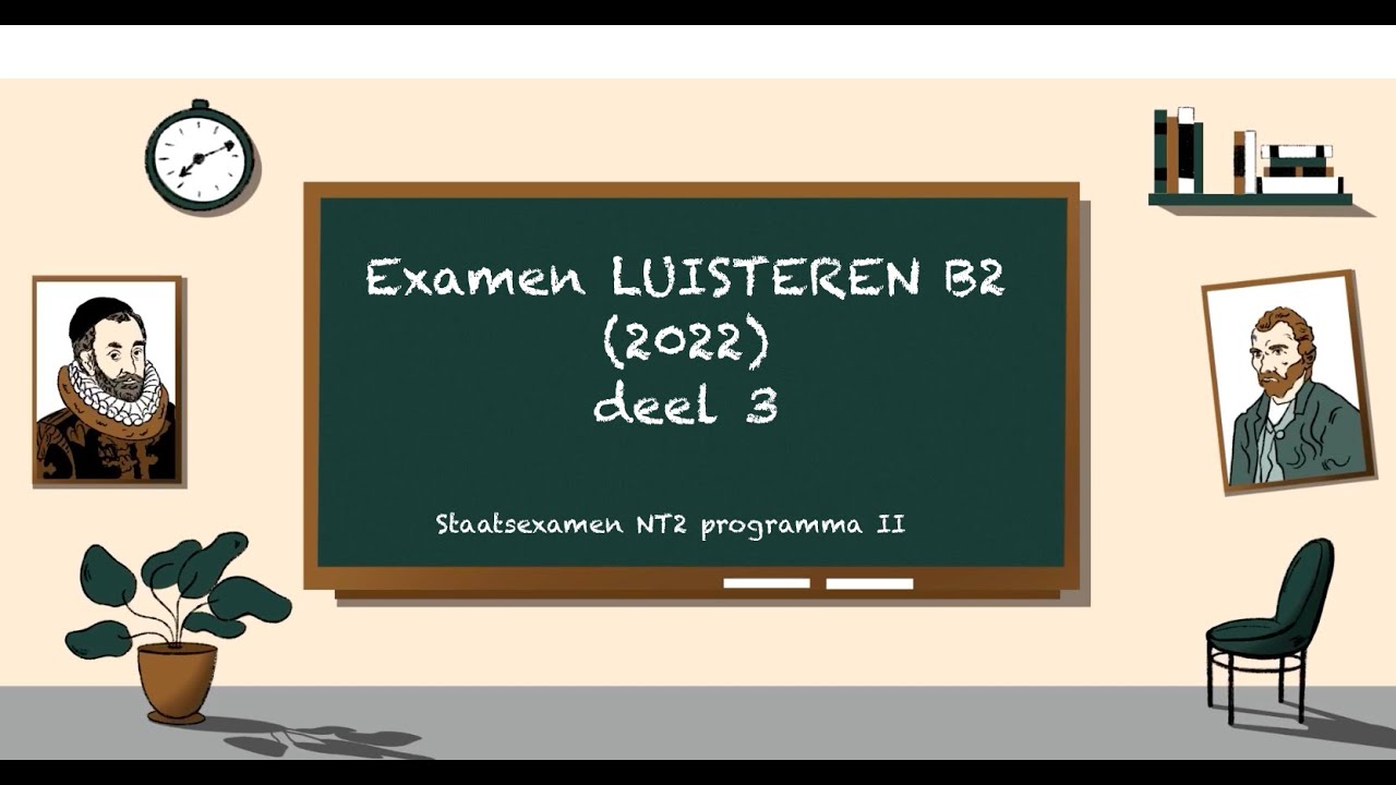 Examen LUISTEREN B2 2022 (deel 3)  - STAATSEXAMEN NT2 programma II