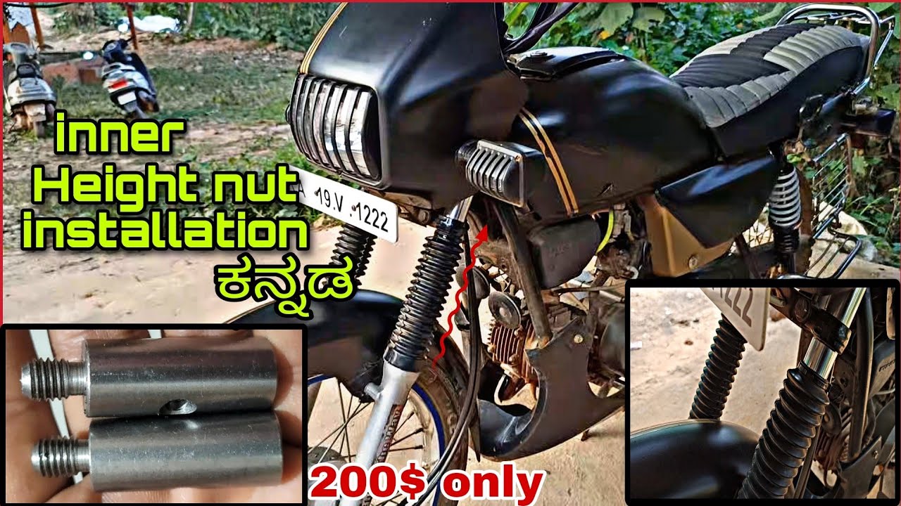 How to increase shocker height | splendor | kannada