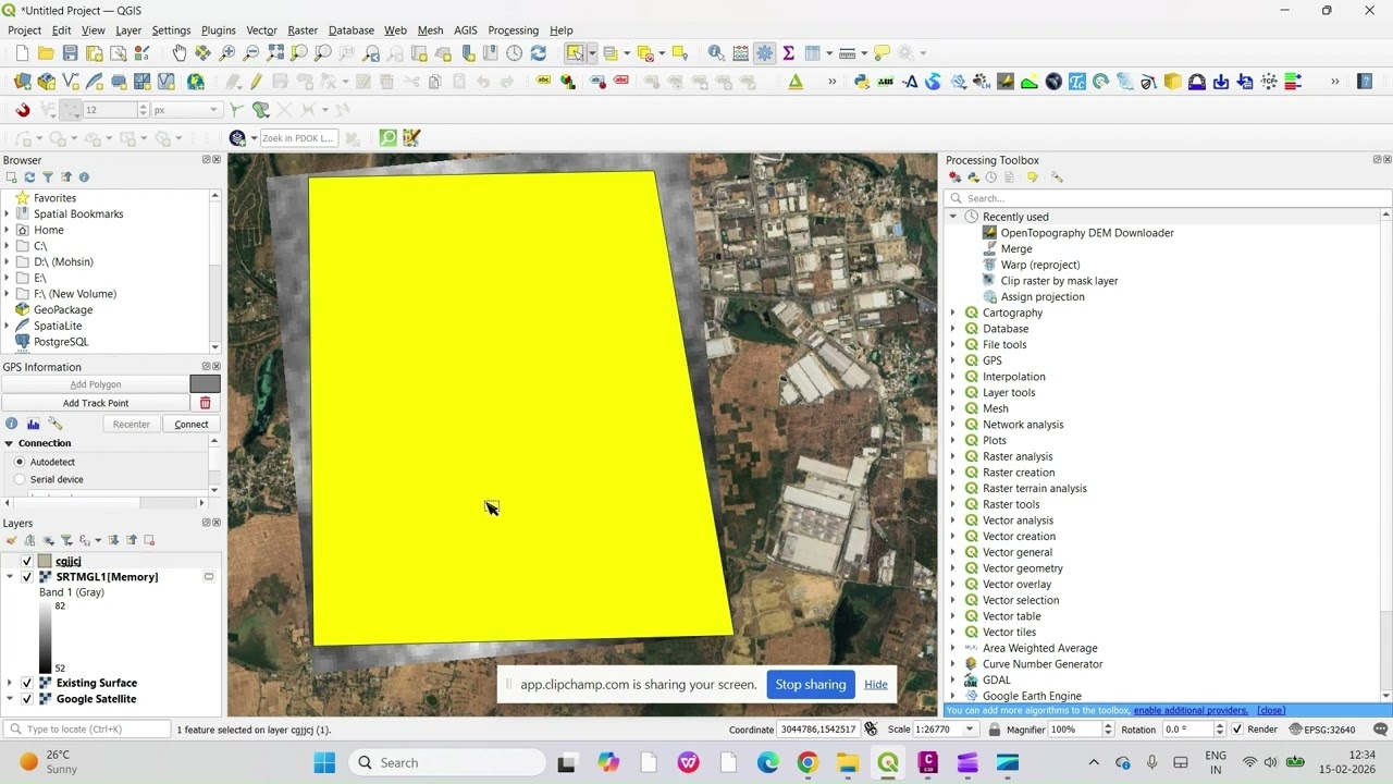 Overlayed the Surface in QGIS   Made with Clipchamp