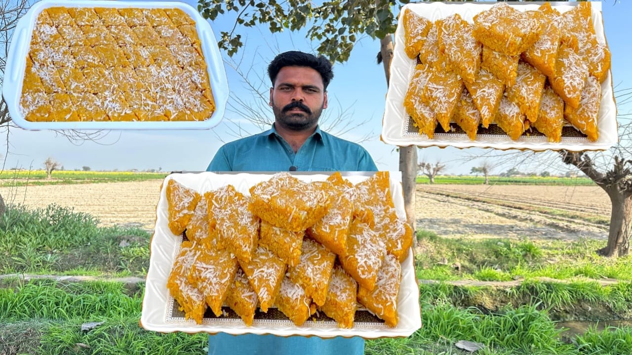 Chanay Ki Dal Ka Tukdi Halwa | Pakistani Street Food | Chana Dal Halwa Recipe