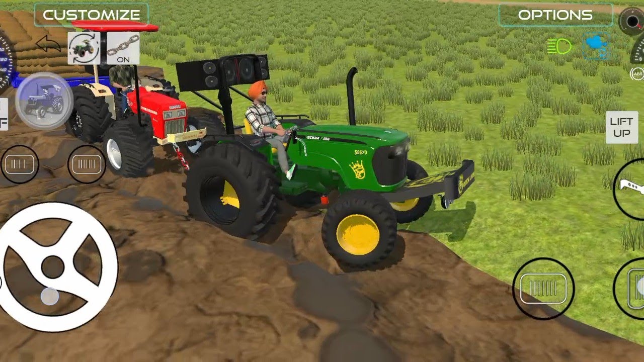 Indian vehicle game tochan King power 💪 testing with swaraj 885 