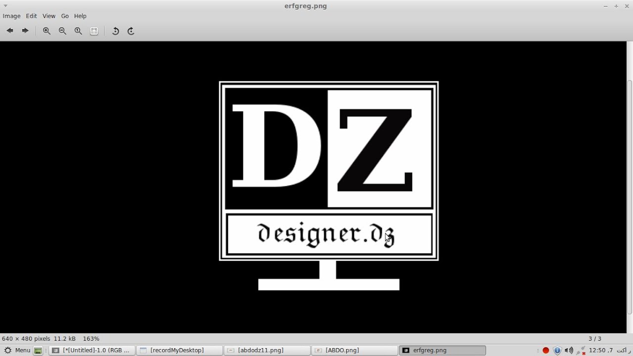 design logo profile for youtube  with Gimp 2.8