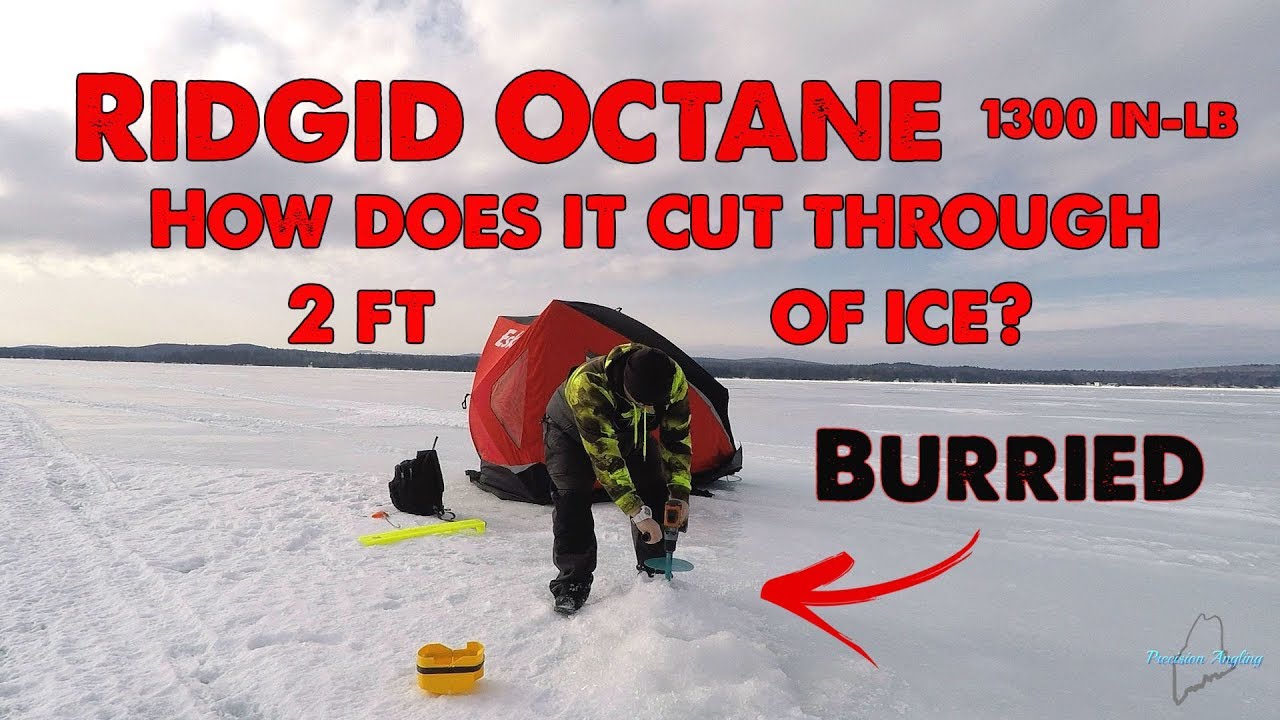 RIDGID OCTANE ICE AUGER.1300 IN-LB. How does it cut through 2ft of solid ice.