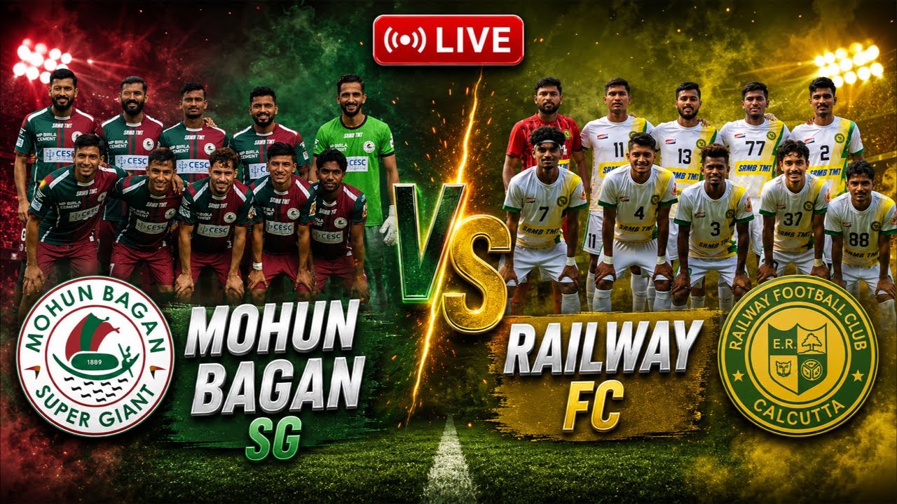 Mohun Bagan SG vs Railway FC | Calcutta Football League 2026 Live | Footballer Sukhen