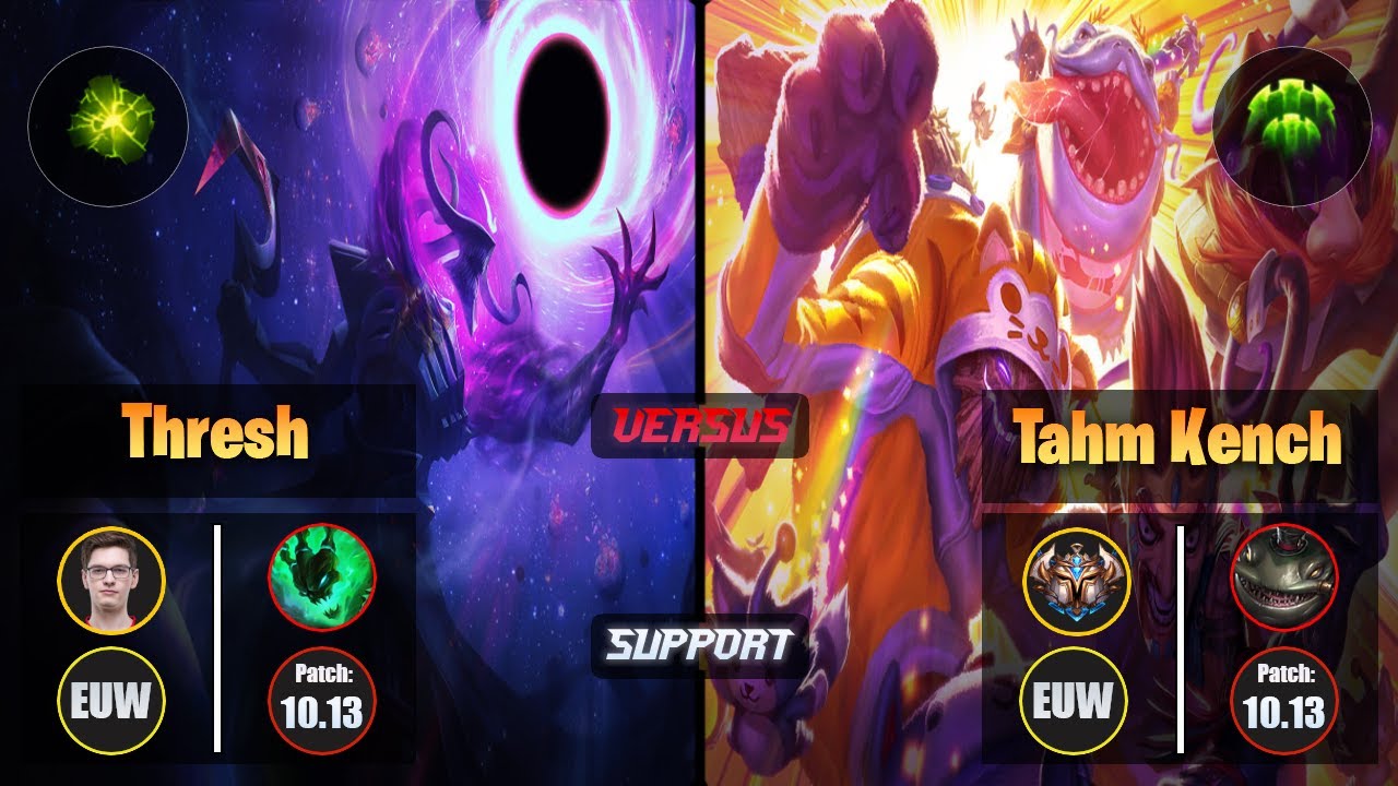 Mikyx THRESH (Support) [Aftershock] VS TAHM KENCH - Challenger EUW Patch 10.13