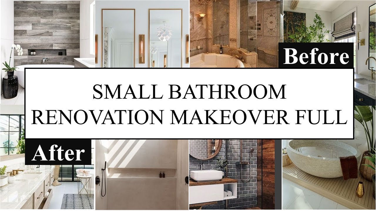 Small Bathroom Renovation Remodel MakeOver Full Before and After