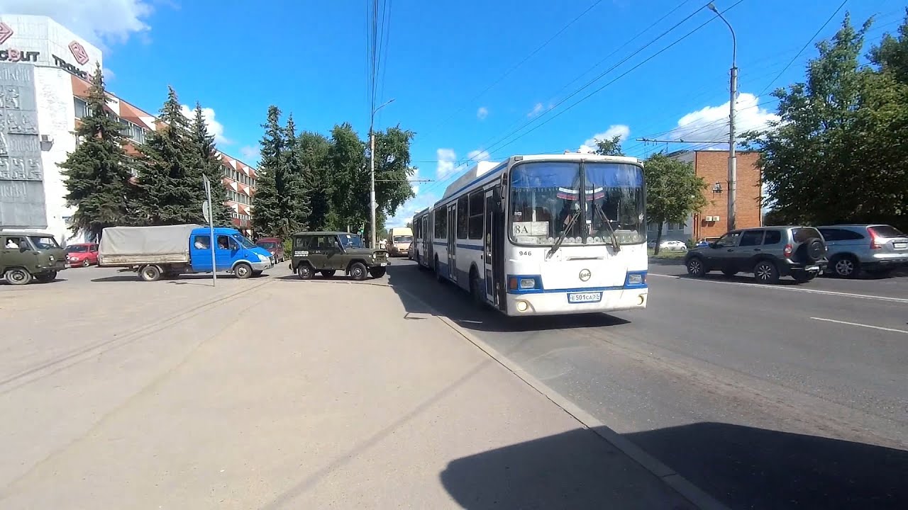 Автобус, маршрут №8а ЛиАЗ-6212.70 б.946 (21.07.2021) Великий Новгород