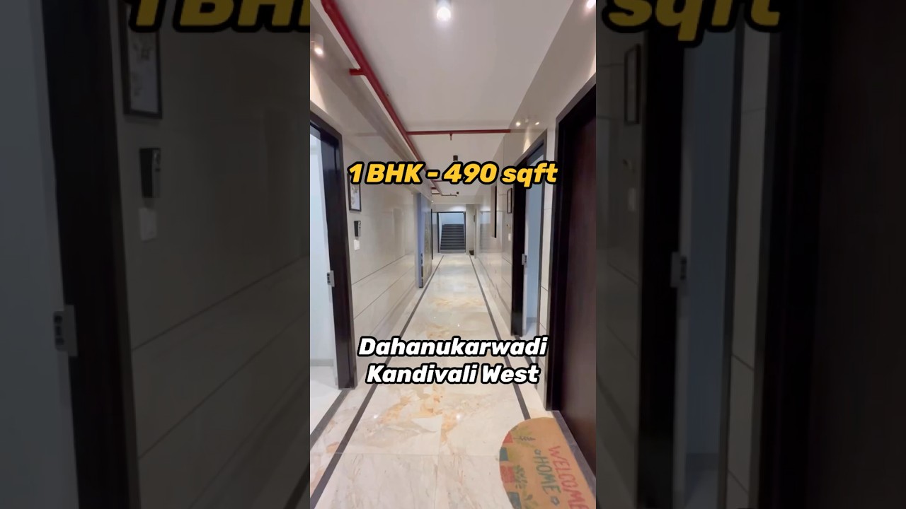 Biggest 1 BHK in Kandivali West | Near Dahanukarwadi Metro station #mumbairealestate