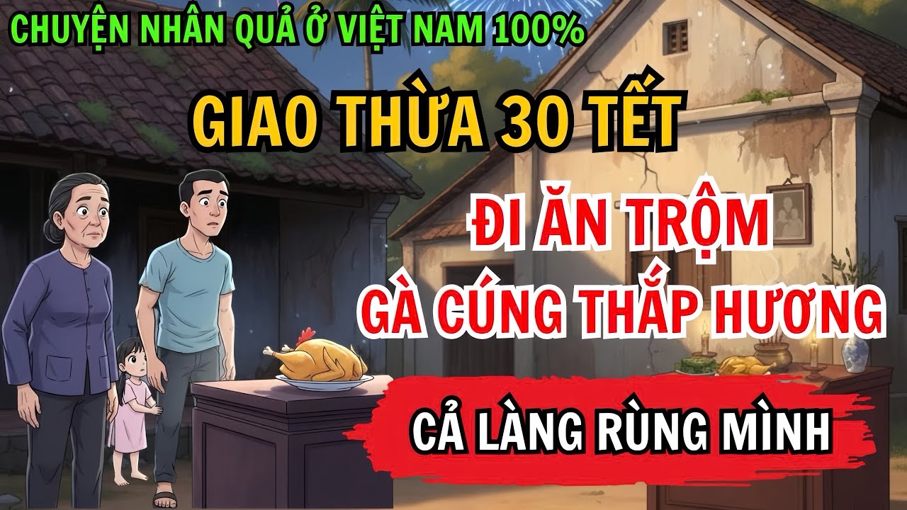 Giao Thừa 30 Tết, Đi Ăn Trộm Gà Cúng Thắp Hương Và Cái Kết Cả Làng Phải Rùng Mình | Chuyện Nhân Quả