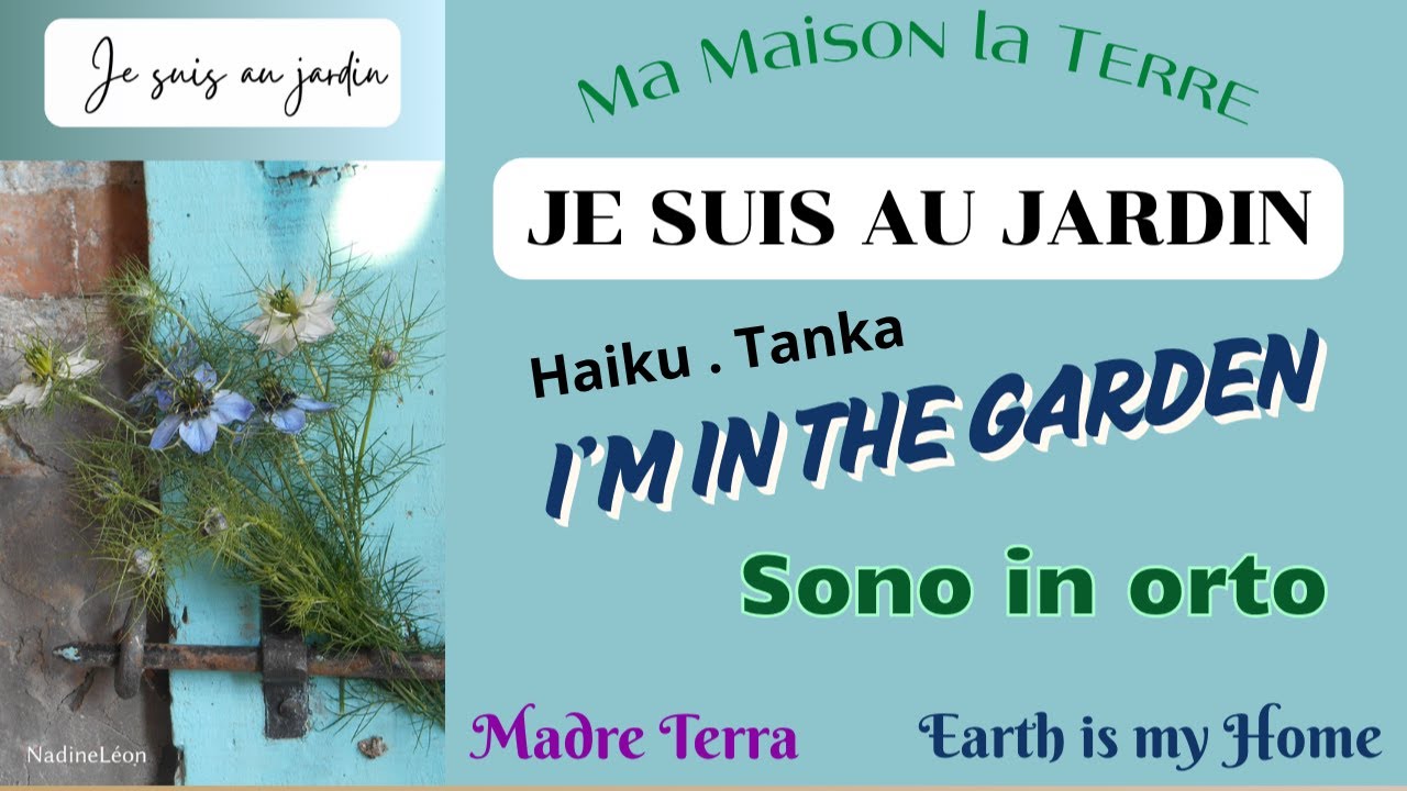 Je suis au jardin - I'm in the garden ‐ Sono in orto