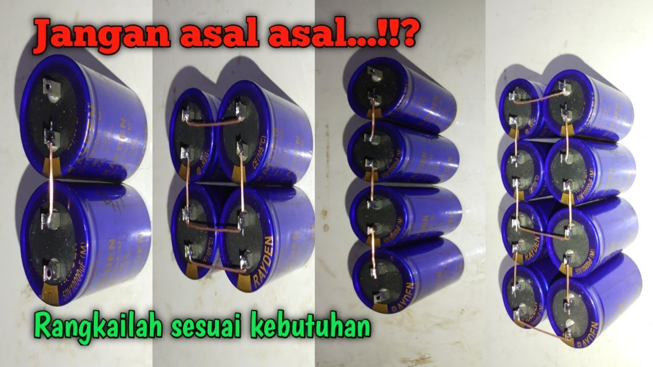 Cara seri paralel elco psu power ampli || Cara tambah mikro elco || Cara tambah voltase elco