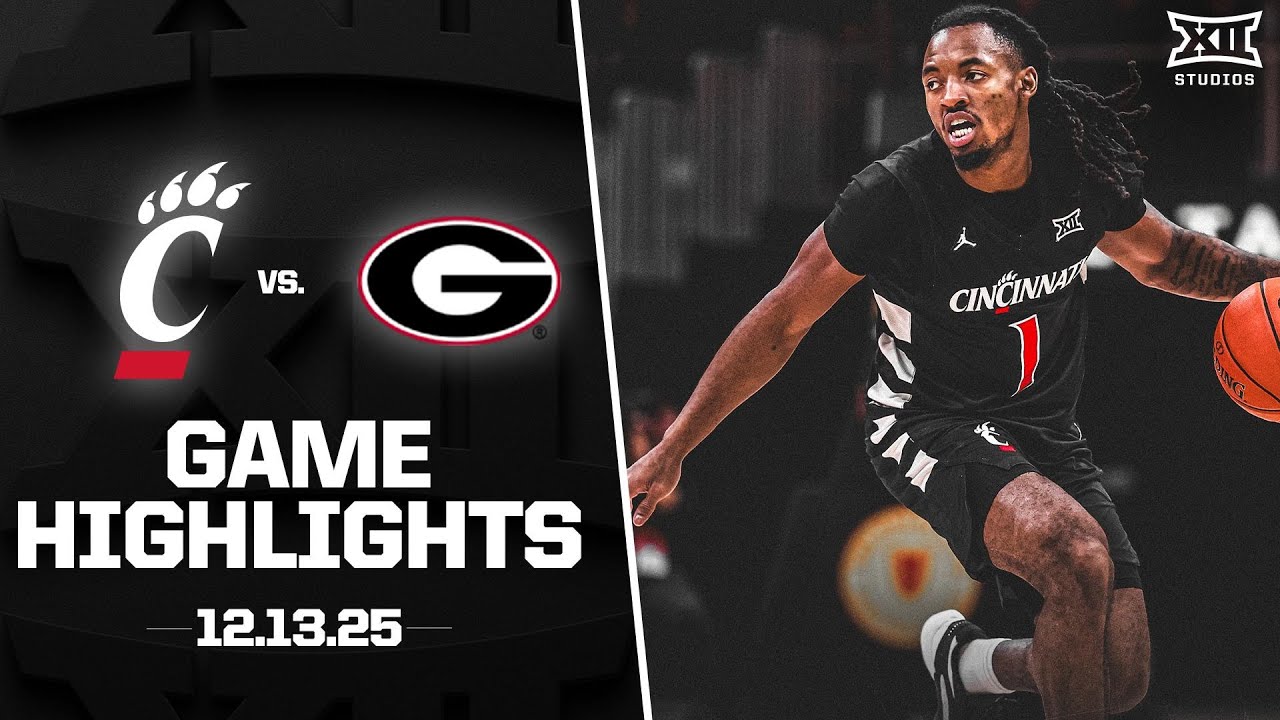 Cincinnati vs. Georgia Game Highlights | 2025-26 Big 12 Men’s Basketball