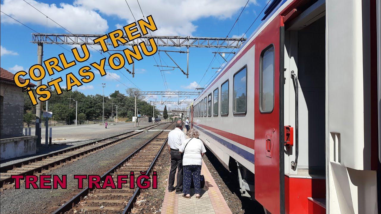 Çorlu Tren İstasyonu/Uzunköprü ve Halkalı Bölgesel Trenlerinin Buluşması