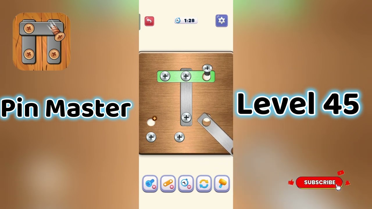 🎮 Pin Master Level 45 Walkthrough 🔩 | Brain Teaser Puzzle Game
