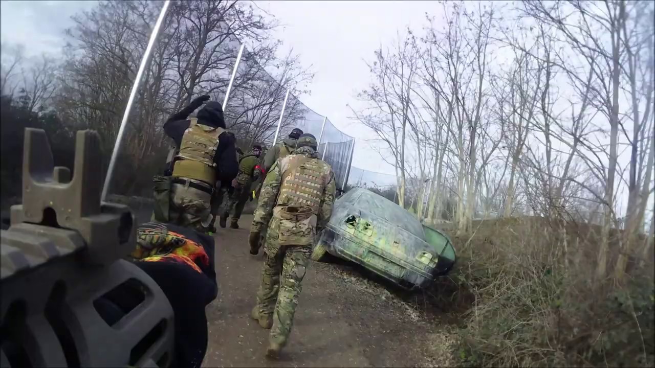 Paintball Spielen mit 3DPG Squad beim Paintball Battelfields Hildesheim