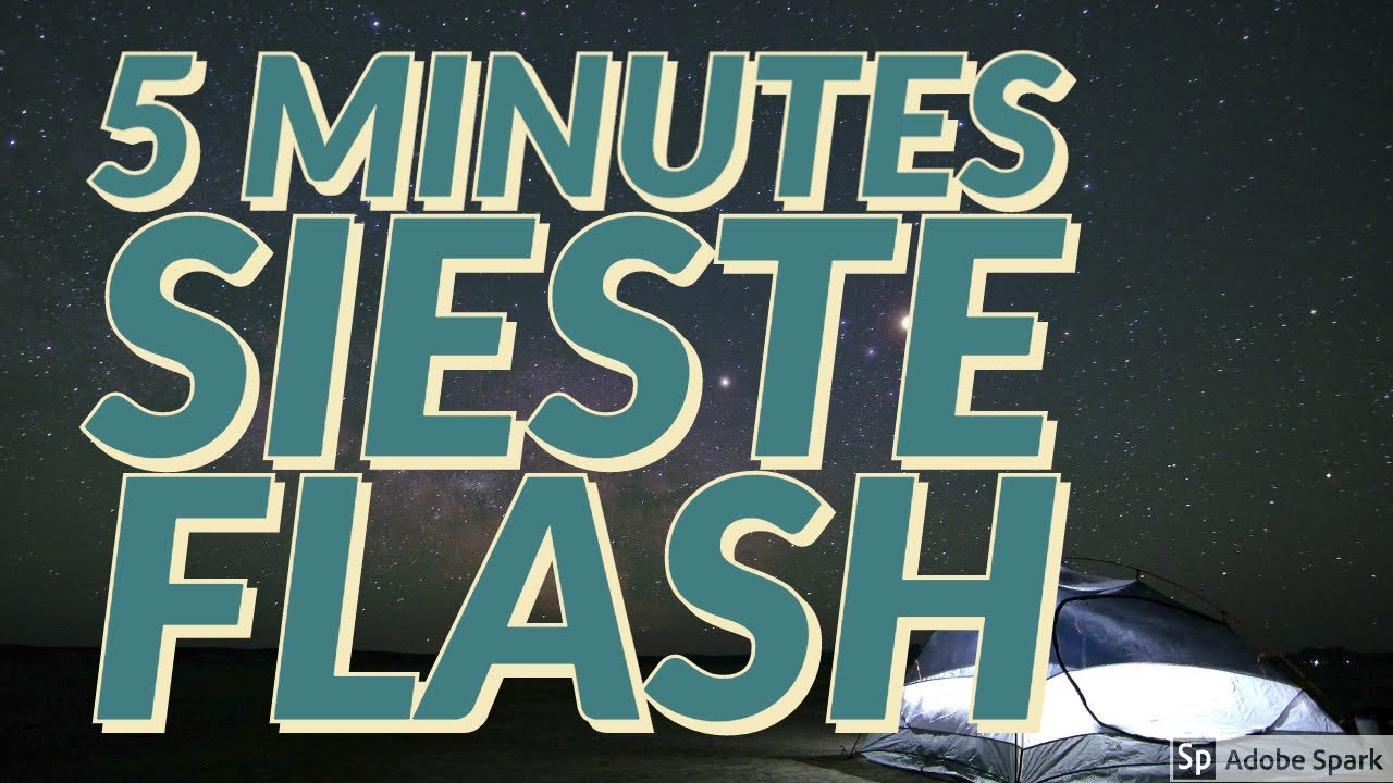 Relax. Sieste Flash ⚡ 5 minutes ⏰ Ultra puissant pour r&eacute;cup&eacute;rer rapidement