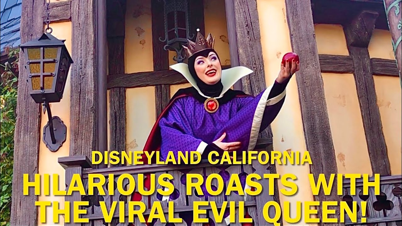 The Viral Evil Queen Unleashes More Funny Roasts, Insults, and Jokes at Disneyland! #disney
