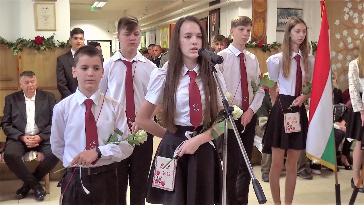 Ballagás a gergelyiugornyai általános iskolában, 2023.06.17.