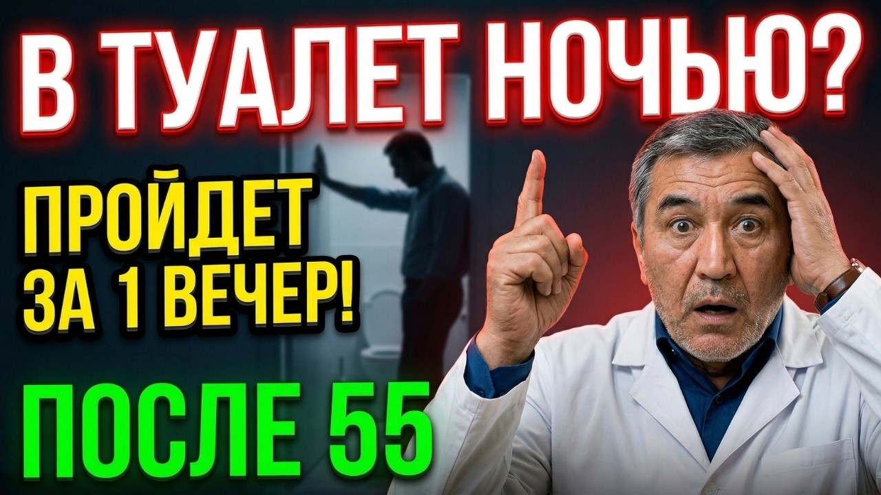БЕГАЕТЕ В ТУАЛЕТ НОЧЬЮ КАЖДЫЙ ЧАС? ПРОЙДЕТ ЗА 1 ВЕЧЕР! (СРОЧНО ПОСМОТРИ если тебе ЗА 55)