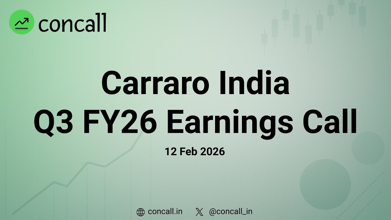 Carraro India Q3 FY26 Earnings Conference Call | Concall.in