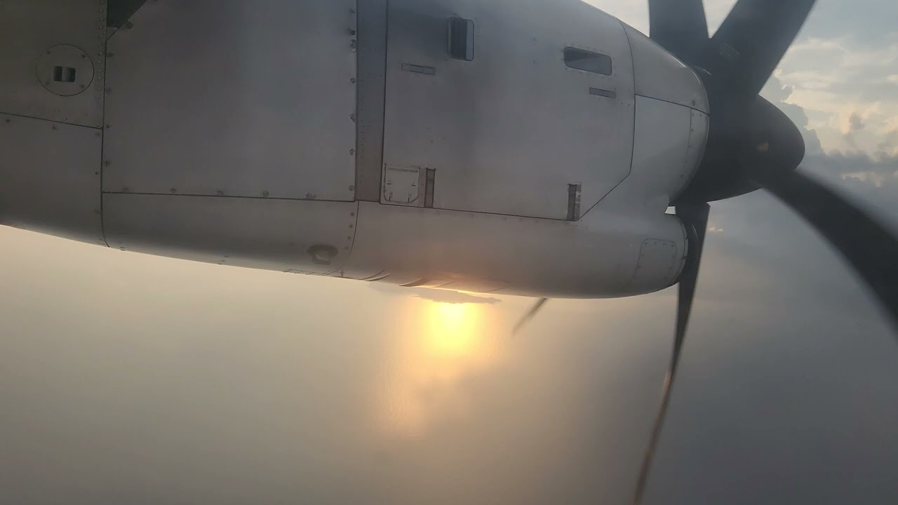 Air Swift Airlines (ATX112) ATR-72 landing at El Nido (ENI) from Manila (MNL) One Way Runway