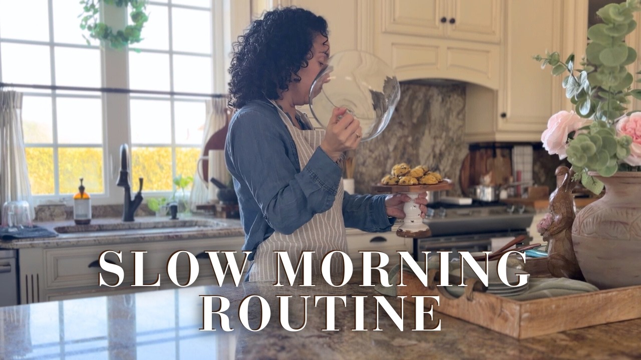 Slow Spring Morning Routine | Baking cookies 🍪 | Flower Seeding | Slow Living