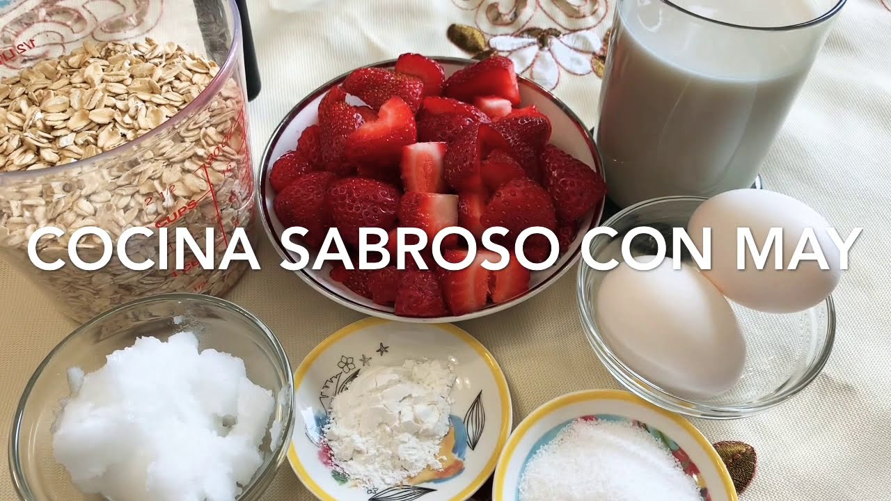 PANCAKES DE FRESA CON AVENA , NUTRITIVOS Y MUY DELICIOSOS